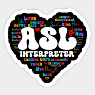 Asl Interpreter Appreciation Week Back To School Sticker